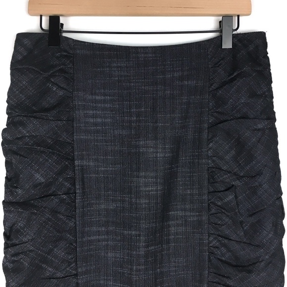 CARTONNIER Pencil Skirt Anthropologie Alluring Sway Ruched Minimalist Size 8 - Picture 2 of 10